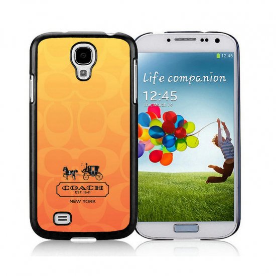 Coach In Signature Orange Samsung Galaxy S4 9500 AJQ - Click Image to Close